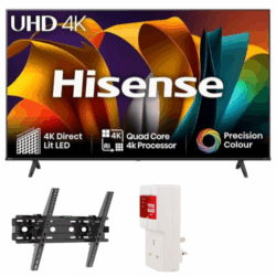 Hisense 50 Inch Smart 4K UHD Frameless TV 50A6N (2024 Model)