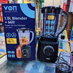 BLENDER. VON Blender 500W 1.5L Blender Full copper Motor 2 Plastic Jar Speed & Pulse Function 1yr Warranty