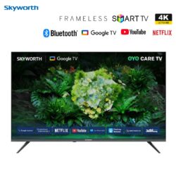 Skyworth 55G6500 55 inch 4K UHD Google TV Smart Android with Eye Care Frameless Bluetooth