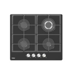 Haier 4-Burner Built-In Cooker HOB-S460FBT – Premium Black Tempered Glass Gas Hob