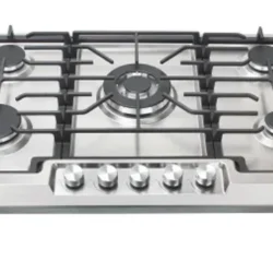 Bolesi 5022 Built-In 5 Gas Stainless Cooker Hob 1 WOK Burner