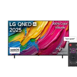 LG 65″ 65QNED80A6A 4K QNED TV – Magic remote, Smart, HDR10, a7 AI Processor Gen8, webOS25