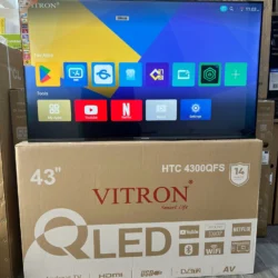 Vitron 43 inch QLED Smart TV 4300QFS Full HD 1080p YouTube Netflix & Bluetooth