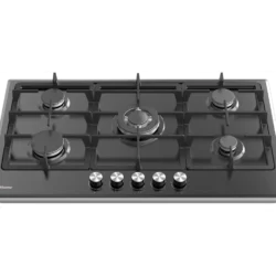 Hisense HGH751BG01 75cm Built-in Gas Hob – Black Glass