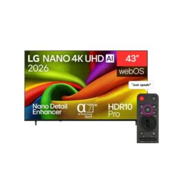 43 inch LG NANO 4K AI NU84 Smart TV 2026 43NU840B6LA